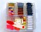 QCZKB 188 Embroidery Floss Set Including Cross Stitch Threads Friendship Bracelet String with 2-Tier Transparent Box, Floss Bobbins and Cross Stitch Kits